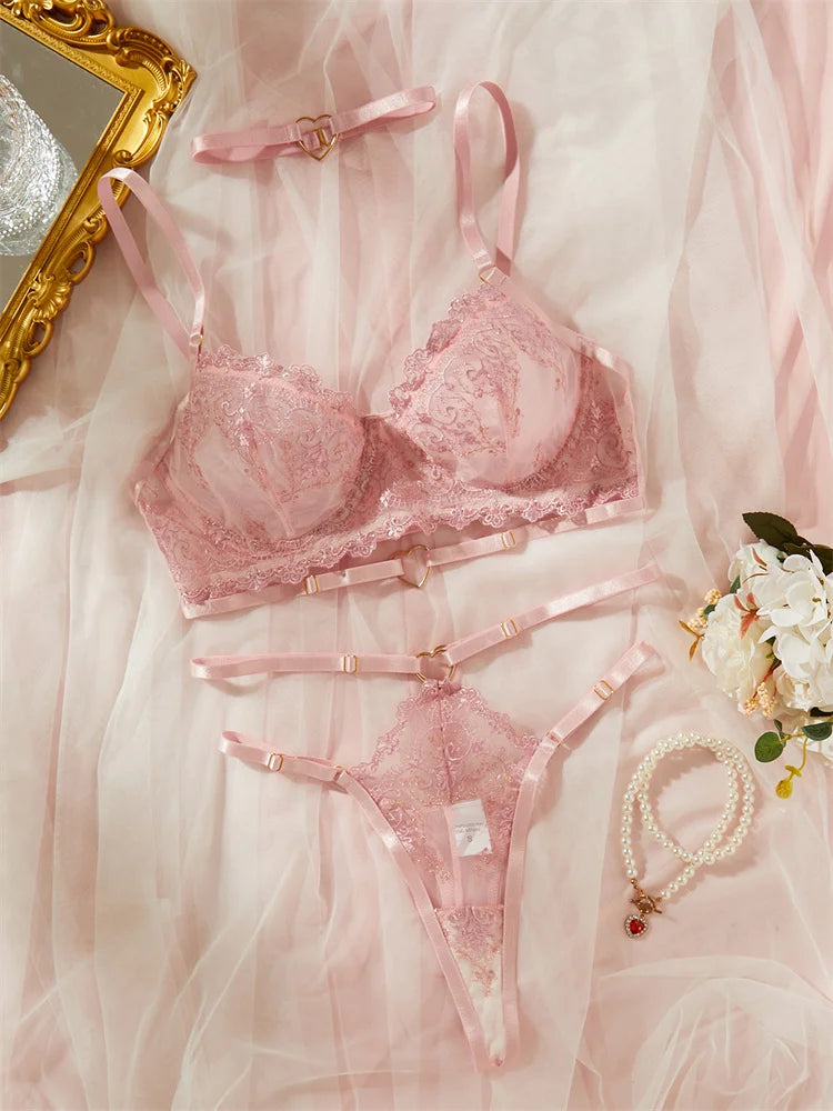 💖 Romantisches Dessous-Set - Zarte Verführung in Rosa