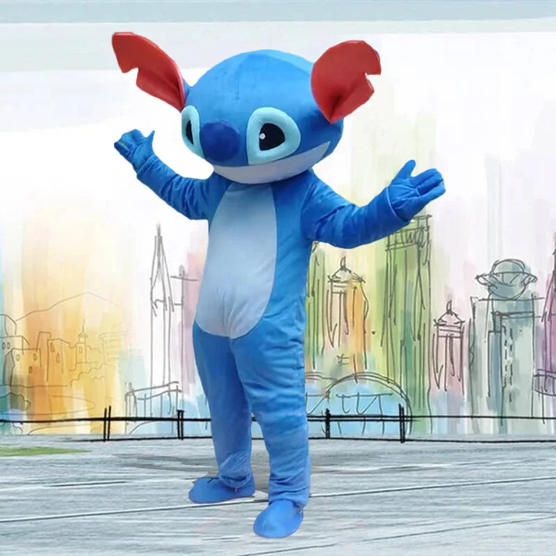 Neues blaues Lilo & Stitch-Maskottchen-Kostüm, Feiertagsfeier, Kostüm, Anime, Karneval, Party, Erwachsene, Disney-Cartoon, Cosplay-Anzüge