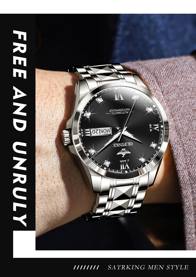 Oupinke Paare Uhren original importierte Japan Uhrwerk automatische Armbanduhr für Männer Frauen Luxus Liebhaber mechanische Uhr