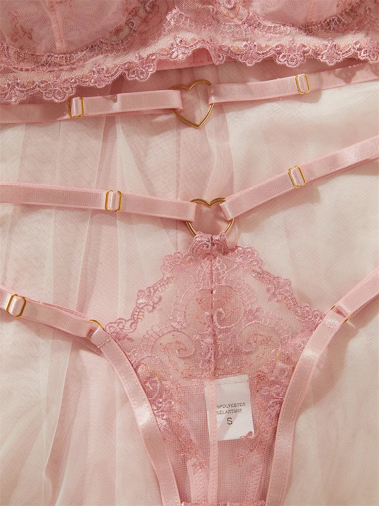 💖 Romantisches Dessous-Set - Zarte Verführung in Rosa