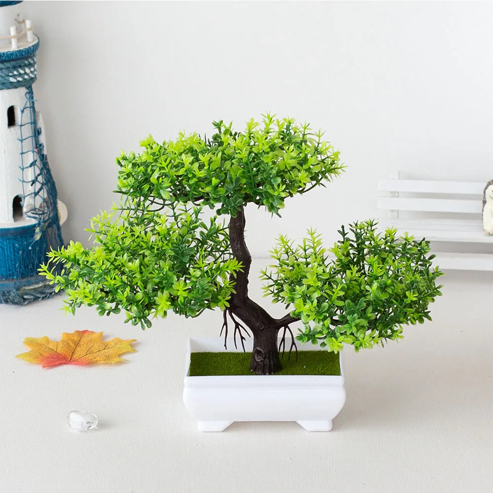 Künstliche Plastik pflanzen Bonsai kleiner Baum Topf Topf Blumengarten gefälschte Pflanzen anordnung Ornamente Zimmer Home Tisch dekoration