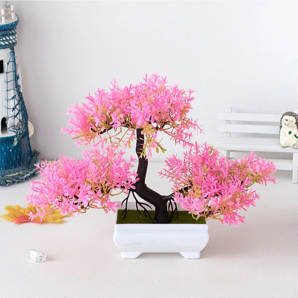 Künstliche Plastik pflanzen Bonsai kleiner Baum Topf Topf Blumengarten gefälschte Pflanzen anordnung Ornamente Zimmer Home Tisch dekoration