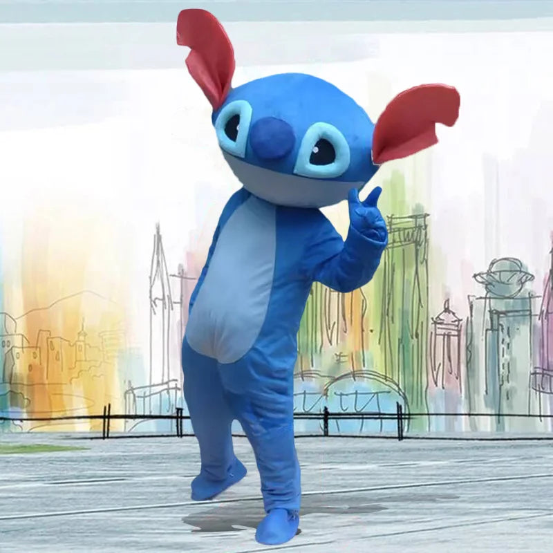 Neues blaues Lilo & Stitch-Maskottchen-Kostüm, Feiertagsfeier, Kostüm, Anime, Karneval, Party, Erwachsene, Disney-Cartoon, Cosplay-Anzüge