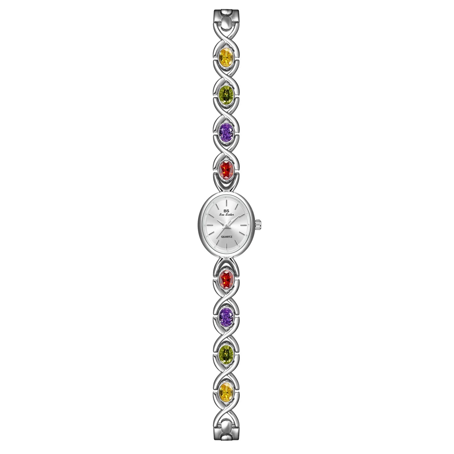 2024 bs elegante Diamant uhr für Frauen Luxusmarke Edelstahl Gold kleines Zifferblatt Damen Armbanduhren