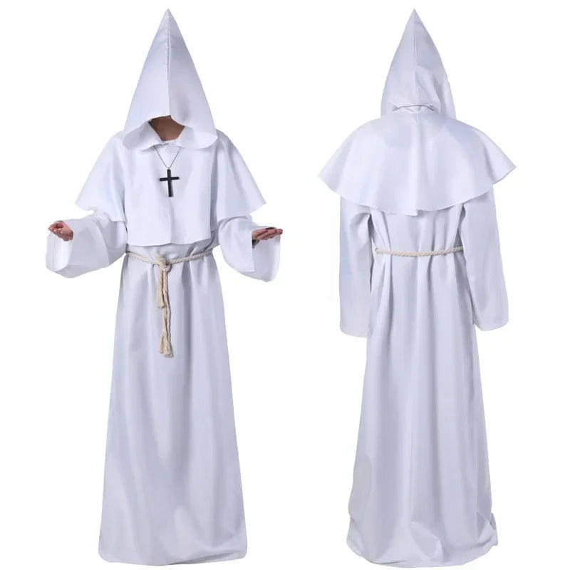 Neue Halloween Männer mittelalter liche Mönch Roben Mönch Kostüme Zauberer Kostüme Priester Kostüme Cosplay Kostüme