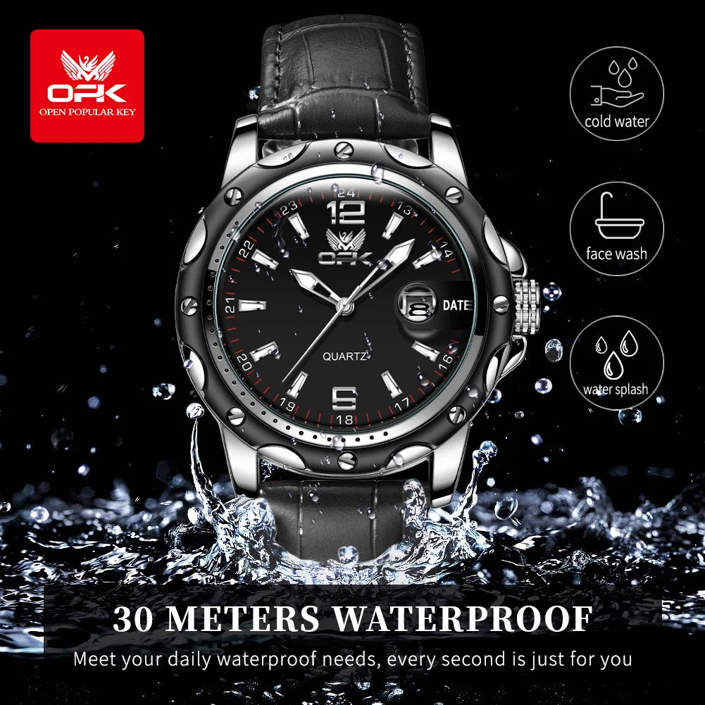 OPK 6026 Original Wasserdichte Uhren Für Männer Digitale Spiegel Luxus Quarzuhr Leuchtende Armbanduhr Männliche Datum Reloj Hombre