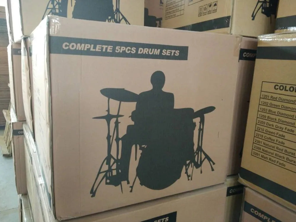 Qualität billig Großhandel Musik Junior Praxis tragbare 5-teilige Drum-Kits akustische profession elle Jazz-Drum-Set