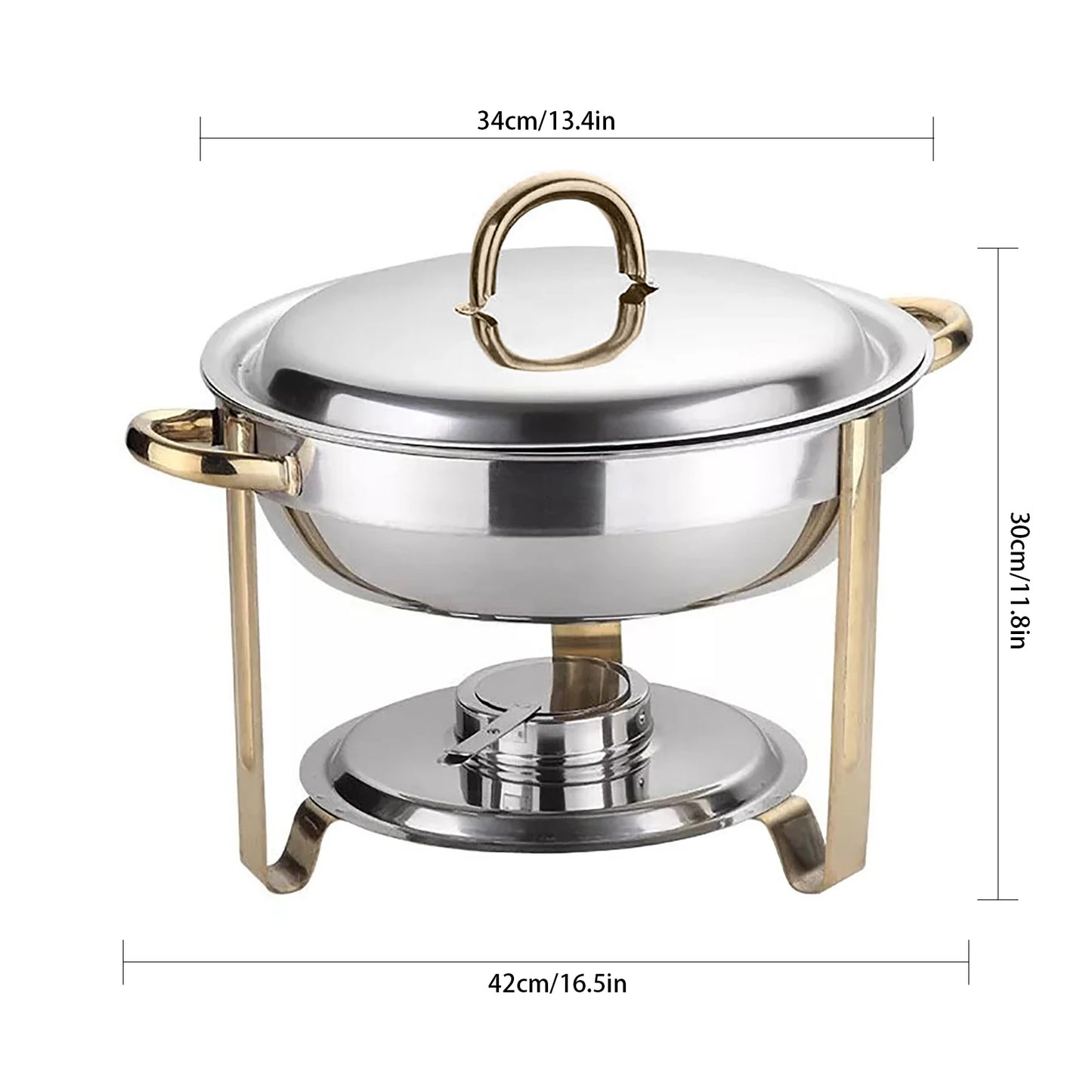 4L Edelstahl Chafing Dish Restaurant Buffet Lebensmittel Wärmer Container Chafer Dish Lebensmittel Isolierung Für Home Zubehör Küche