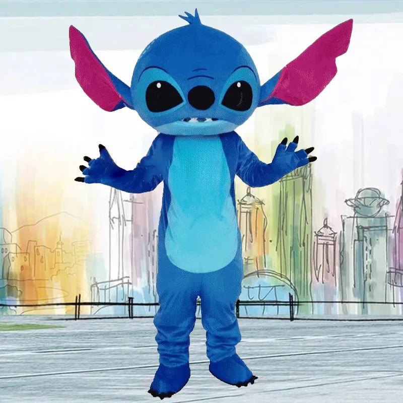 Neues blaues Lilo & Stitch-Maskottchen-Kostüm, Feiertagsfeier, Kostüm, Anime, Karneval, Party, Erwachsene, Disney-Cartoon, Cosplay-Anzüge