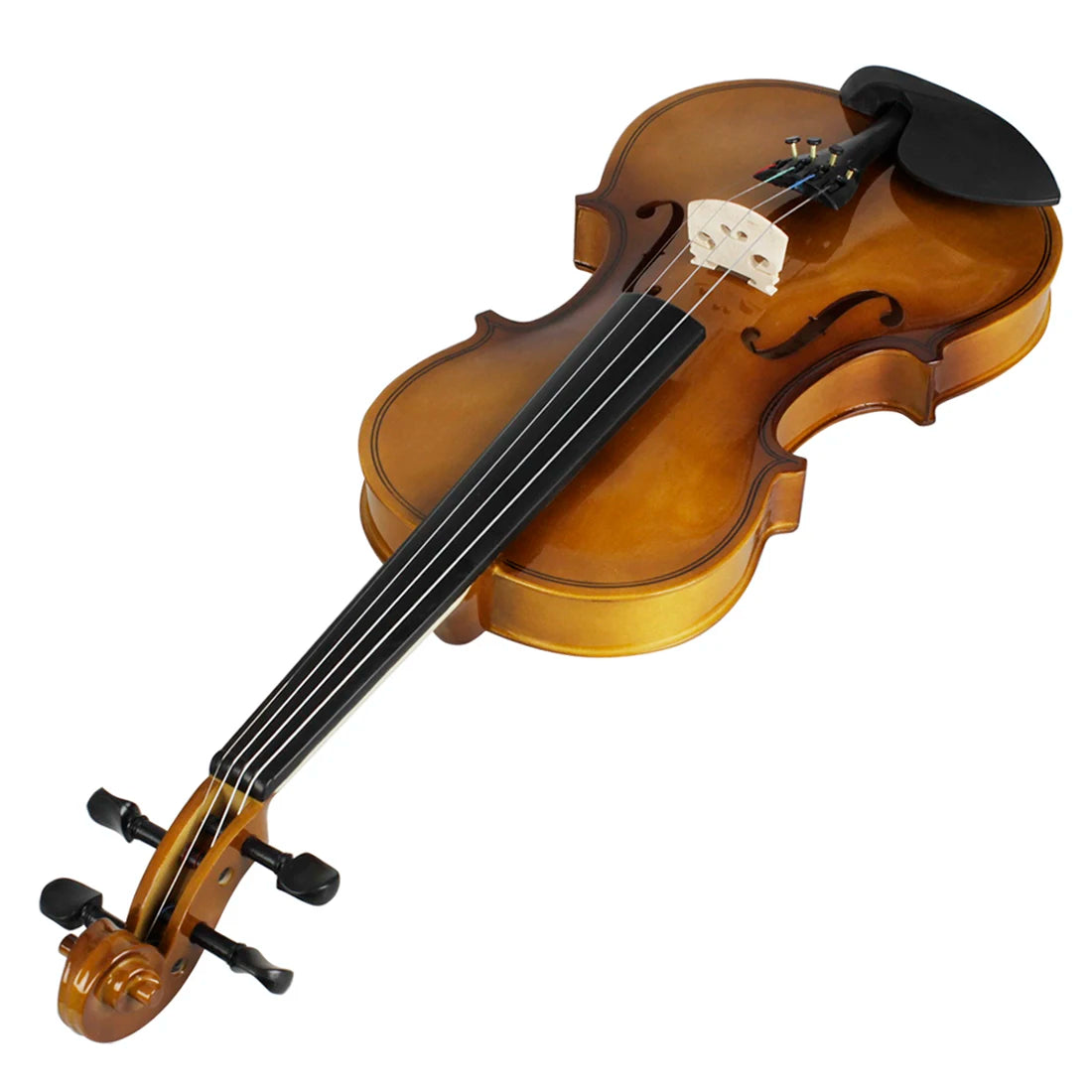 4/4 Akustische Violine im Retro-Stil für Violine, Anfänger mit Bogen / Koffer / Kolophonium