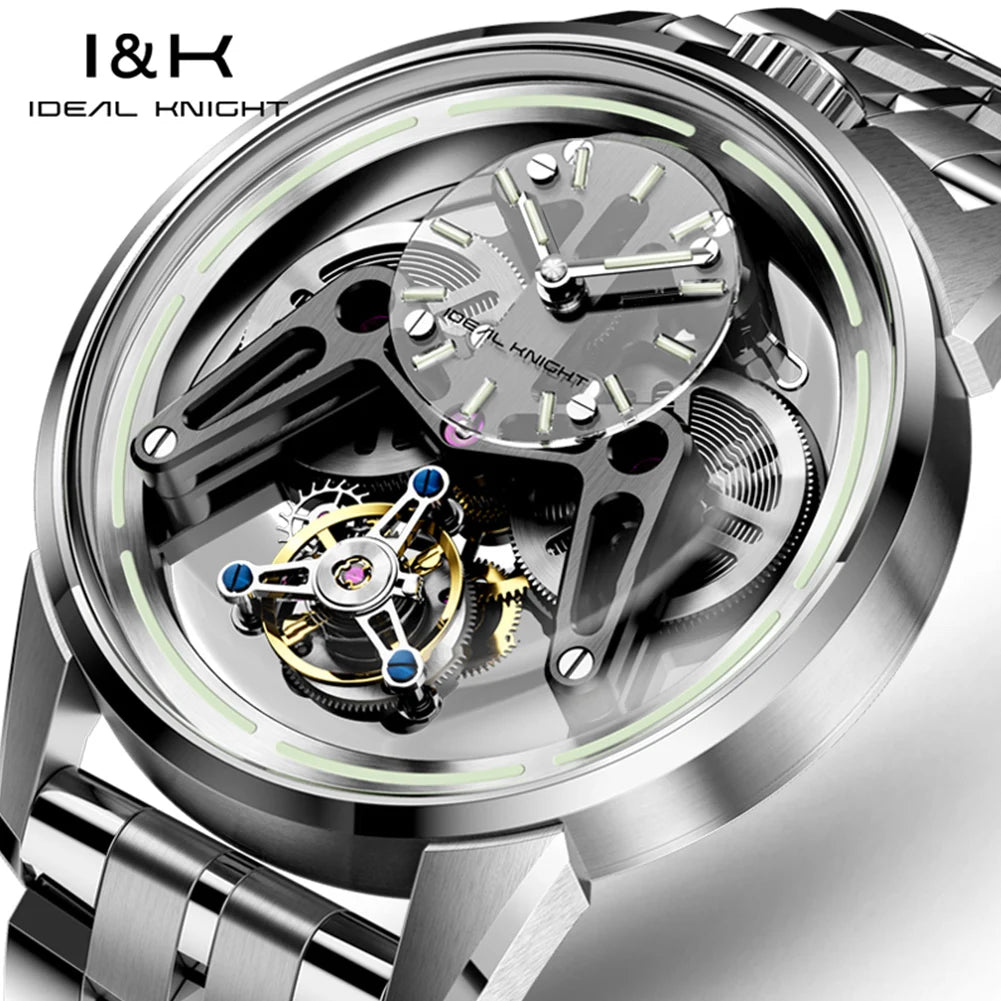 Ideale Ritter 6806 High-End Herren uhren Luxus Tourbillon automatische mechanische Armbanduhr für Herren (zukünftige Kampf rüstung Serie)