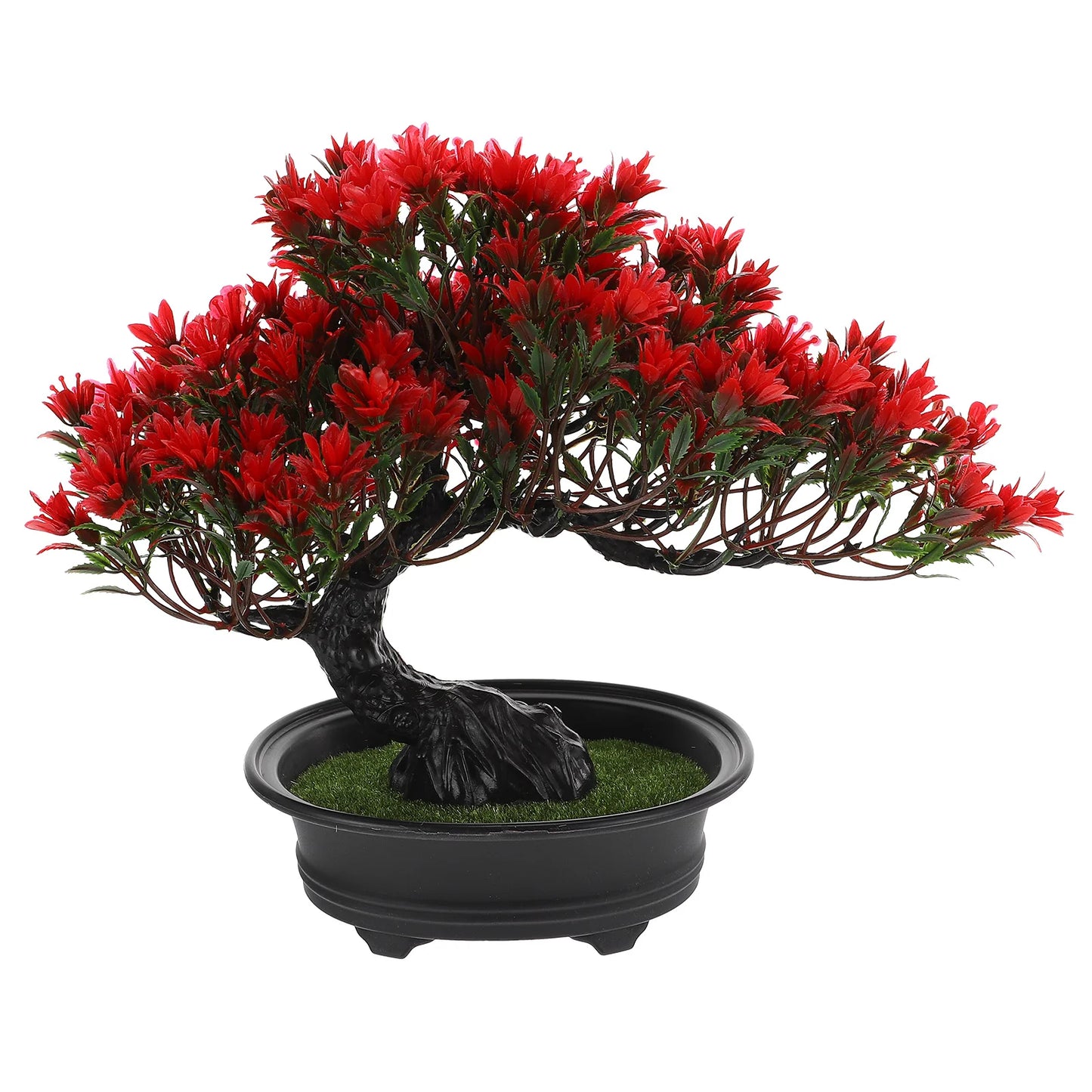 Künstliche Pflanze im Topf, Bonsai, grün, kleine Baumpflanzen, Ornamente, realistisch, ewiger Kunststoff, lebensechtes Topfblumendekor