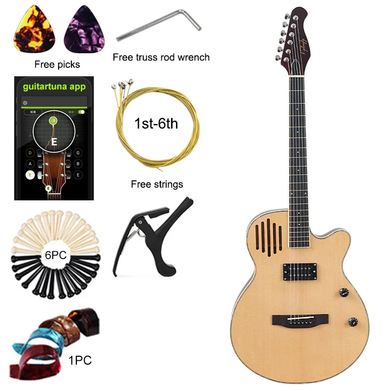 V-glorify 40 Zoll Elektroakustikgitarre - Schlankes Design und kraftvoller Klang