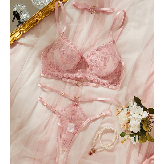 💖 Romantisches Dessous-Set - Zarte Verführung in Rosa