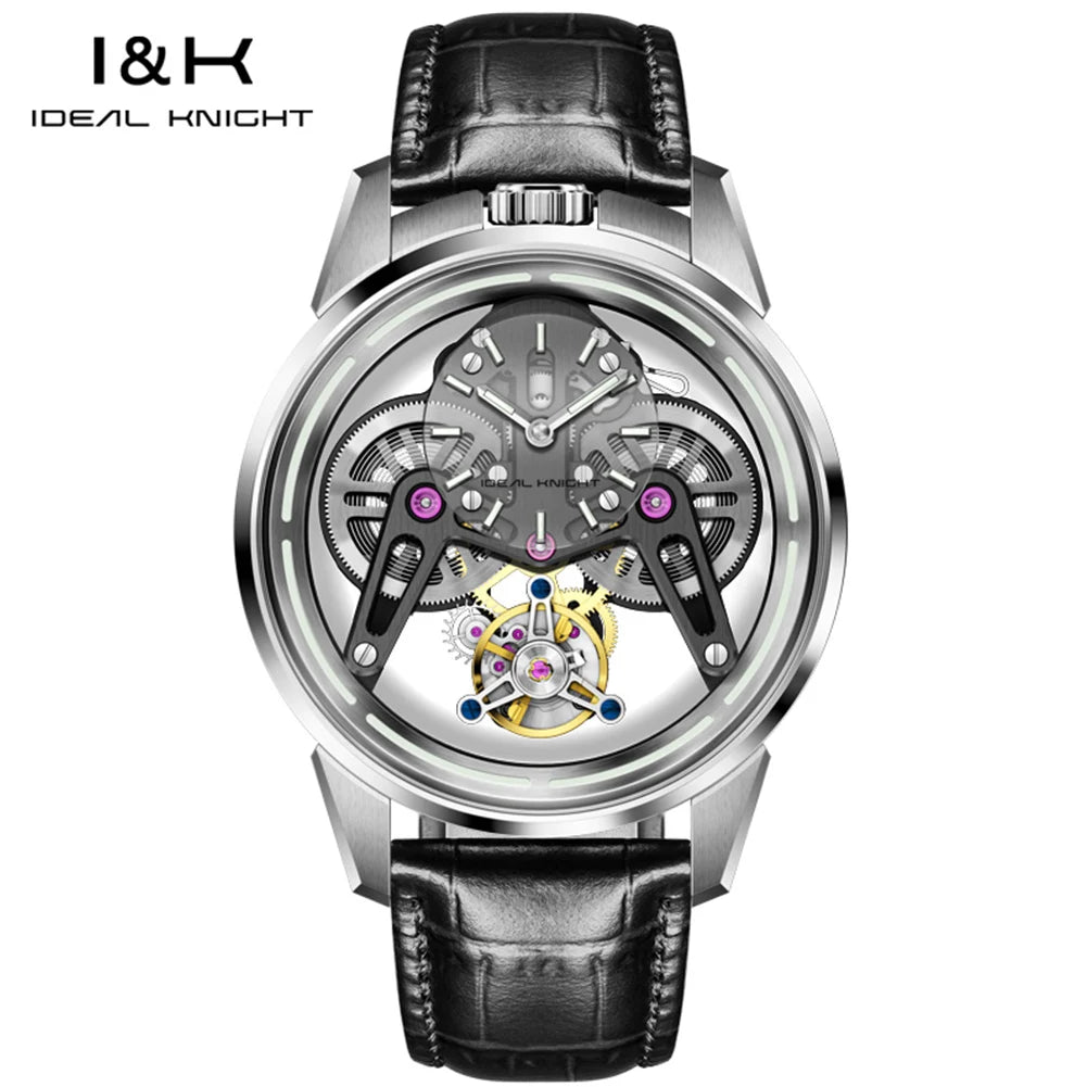 Ideale Ritter 6806 High-End Herren uhren Luxus Tourbillon automatische mechanische Armbanduhr für Herren (zukünftige Kampf rüstung Serie)