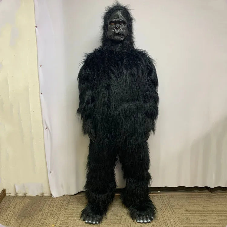 Black Orangutans Cosplay Mascot Costume Monkey Gorilla Ape Simian Monsters Halloween Christmas Festival Adult King Kong Outfit