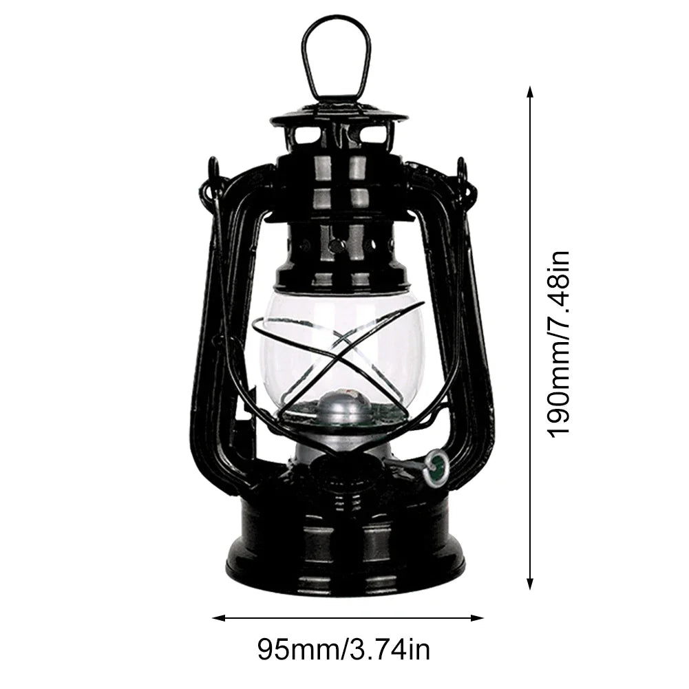 New Vintage Oil Burning Lantern Metal Kerosene Lantern Hurricane Table Lamps with Handle for Outdoor Camping Hiking Home Patio