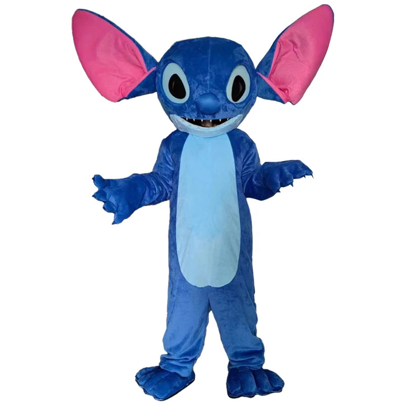 Neues blaues Lilo & Stitch-Maskottchen-Kostüm, Feiertagsfeier, Kostüm, Anime, Karneval, Party, Erwachsene, Disney-Cartoon, Cosplay-Anzüge