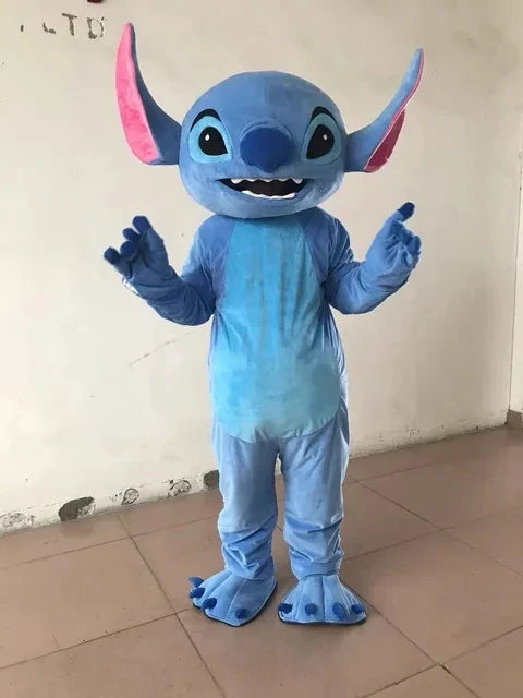 Neues blaues Lilo & Stitch-Maskottchen-Kostüm, Feiertagsfeier, Kostüm, Anime, Karneval, Party, Erwachsene, Disney-Cartoon, Cosplay-Anzüge