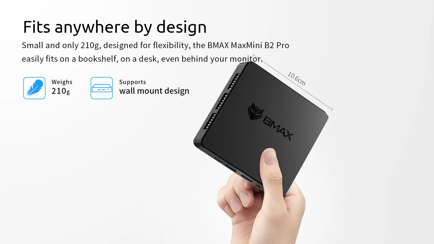 BMAX B2 Pro Mini-PC - Kompakte Leistung für Multimedia und mehr