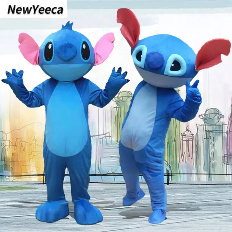 Neues blaues Lilo & Stitch-Maskottchen-Kostüm, Feiertagsfeier, Kostüm, Anime, Karneval, Party, Erwachsene, Disney-Cartoon, Cosplay-Anzüge