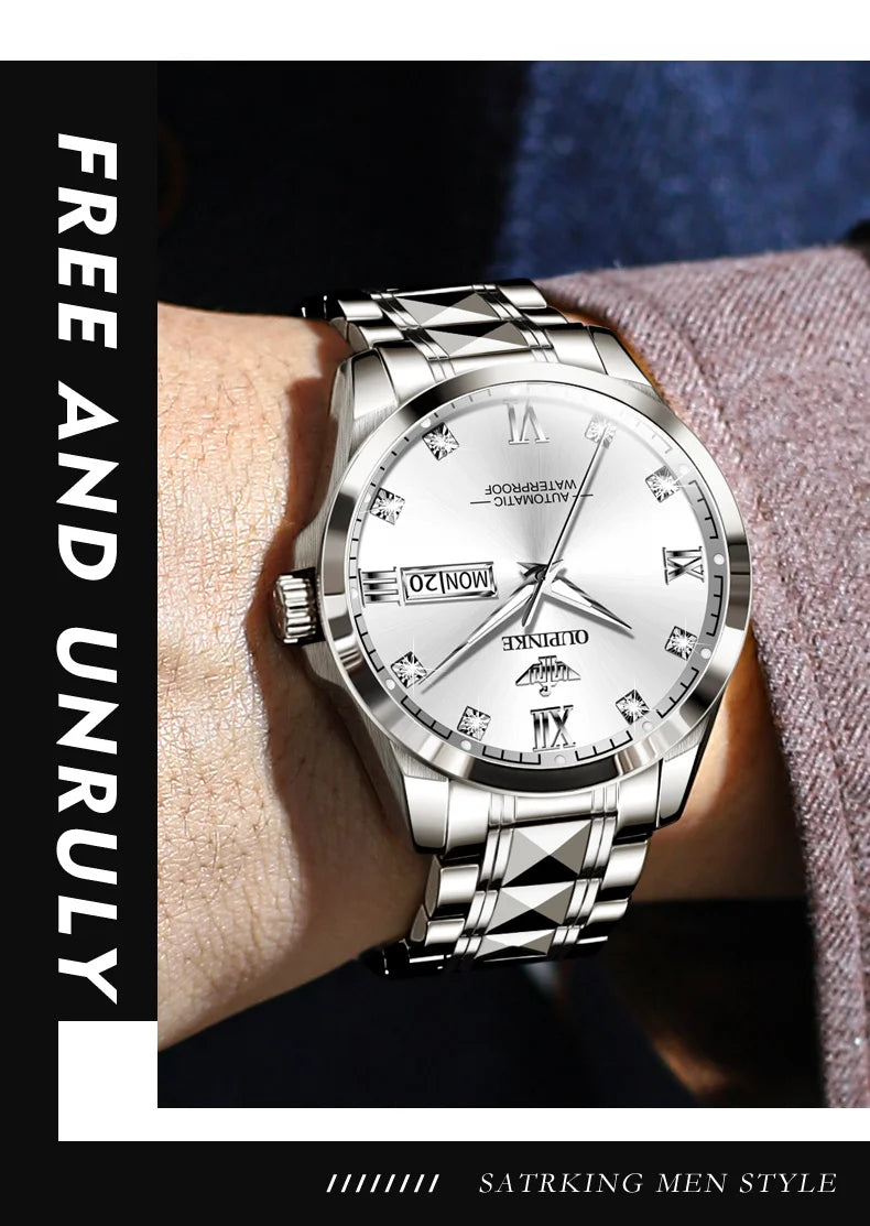 OUPINKE 3262 Luxury Brand Watch Original Couple Watch Automatic Mechanical Watch High Gift Set Men's Women's Waterproof Watch