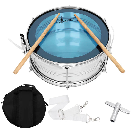 Slade 14 Zoll Blue Snare Drum Set mit Drumsticks Schulter gurt Drum Key Bag für Studenten Anfänger Percussion Instrument