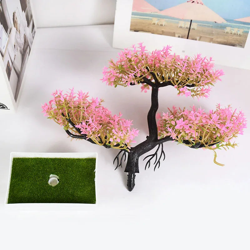 Künstliche Pflanzen Bonsai Kleiner Baum Topf Gefälschte Pflanze Blumen Topf Ornamente Für Home Zimmer Tischdekoration Hotel Garten Dekor