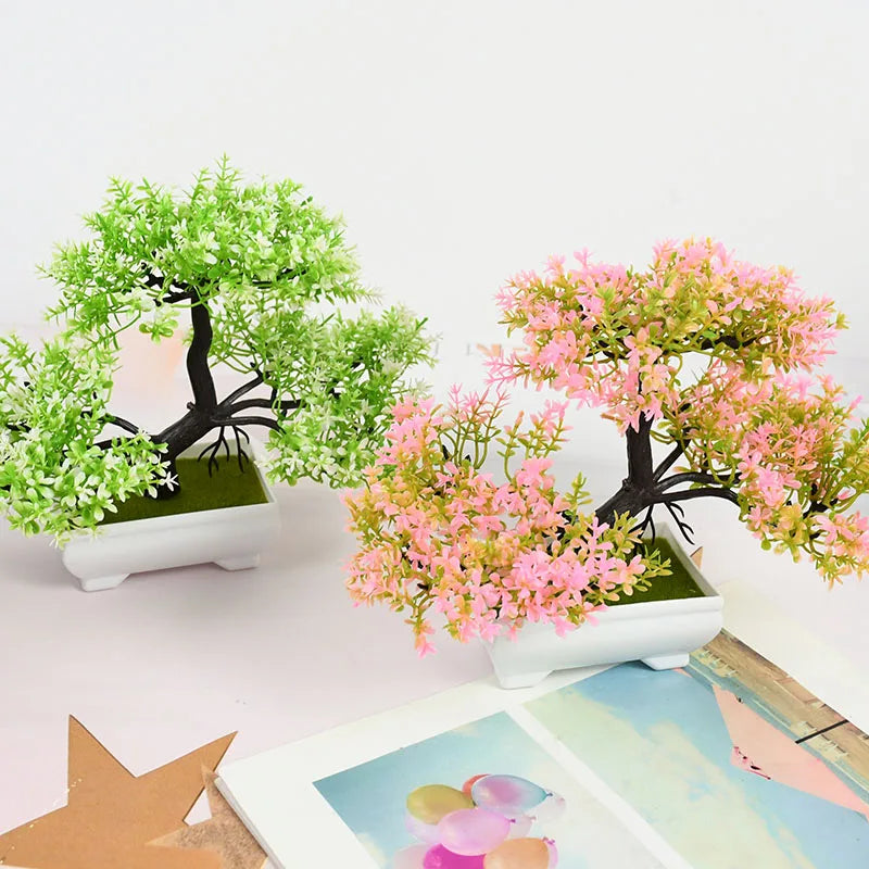 Künstliche Pflanzen Bonsai Kleiner Baum Topf Gefälschte Pflanze Blumen Topf Ornamente Für Home Zimmer Tischdekoration Hotel Garten Dekor