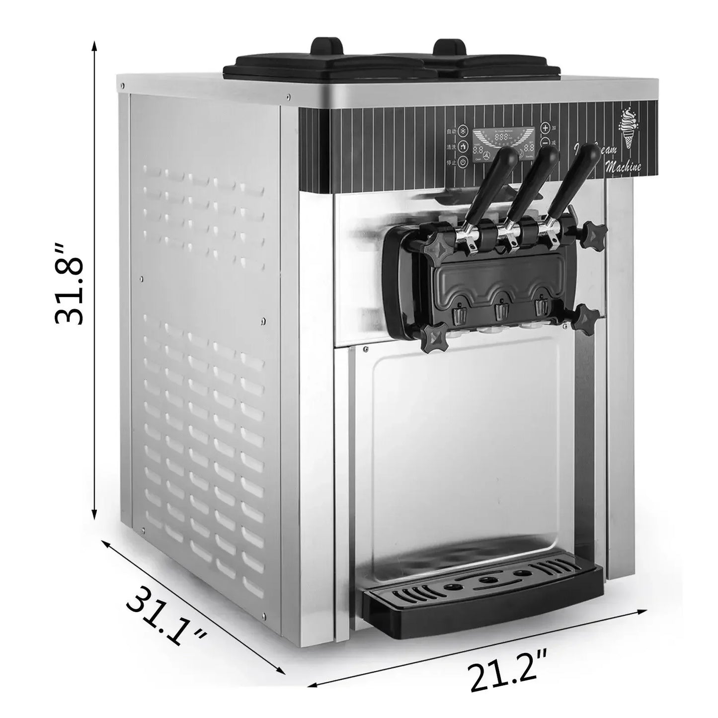 Vevor neue kommerzielle Soft eismaschine zum Verkauf gebratene Rolle nach Hause Instant-Eismaschine 220v Edelstahl