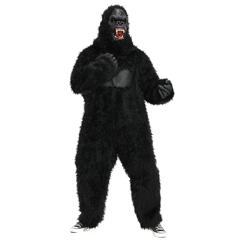 Black Orangutans Cosplay Mascot Costume Monkey Gorilla Ape Simian Monsters Halloween Christmas Festival Adult King Kong Outfit