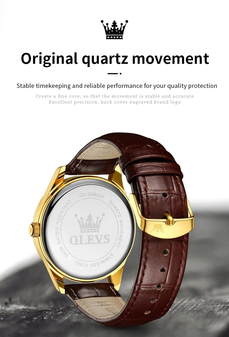 Olevs original wasserdichte Herren uhren digitale Spiegel Quarzuhr für Mann leuchtende Edelstahl Armbanduhr männliche Datum Woche