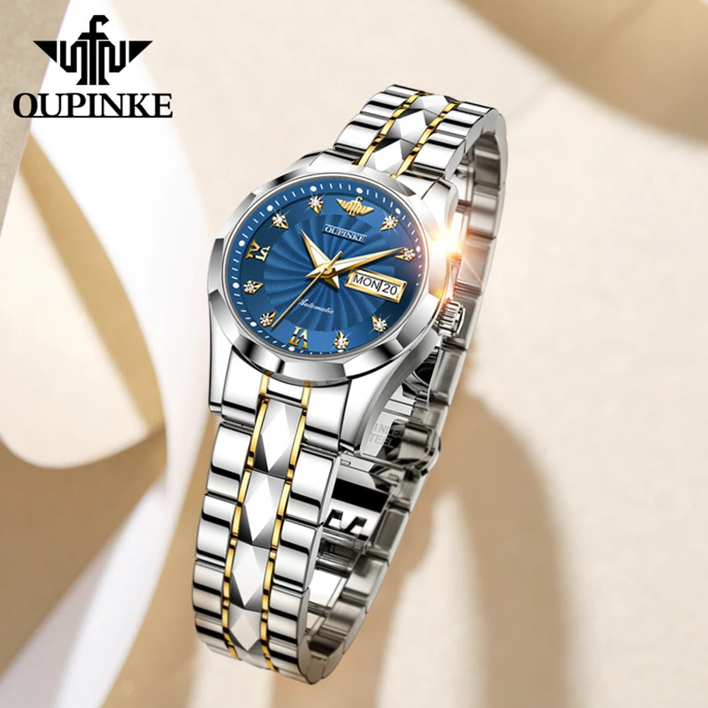 Oupinke 3169 Damen uhren Set Japan importiert Automatik werk Damen mechanische Armbanduhr Top Luxusmarke Uhr für Damen