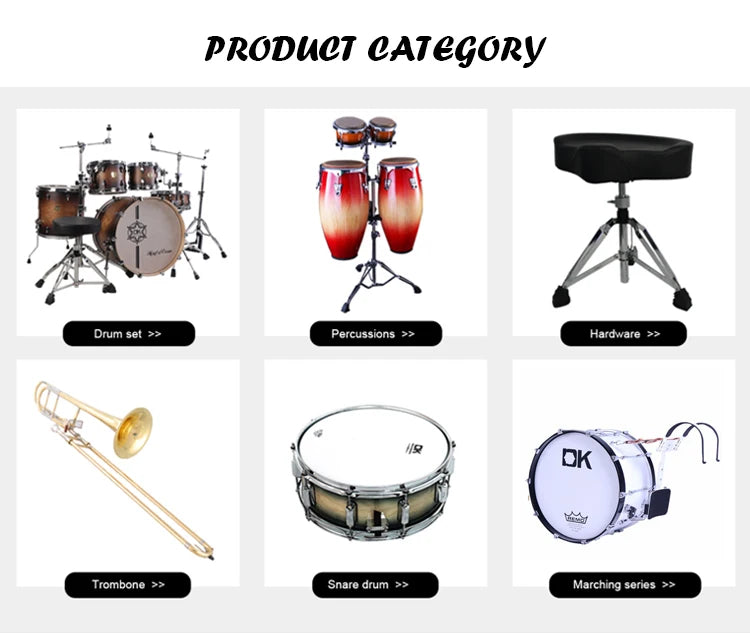 DK Professional Musical Instruments 5 Pieces Knit Drum Set For Beginner