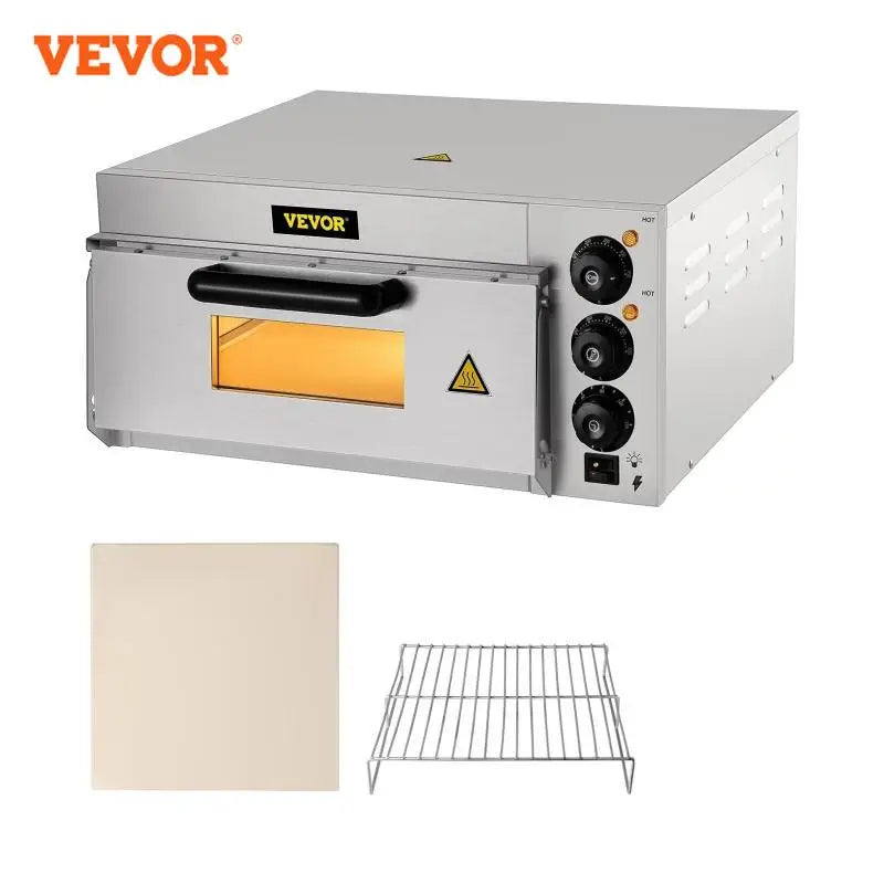 Vevor kommerziellen elektrischen Pizza ofen 14 "Single Deck Layer 110-1300w/220v-2000w und Regal Mehrzweck-Pizza bäcker