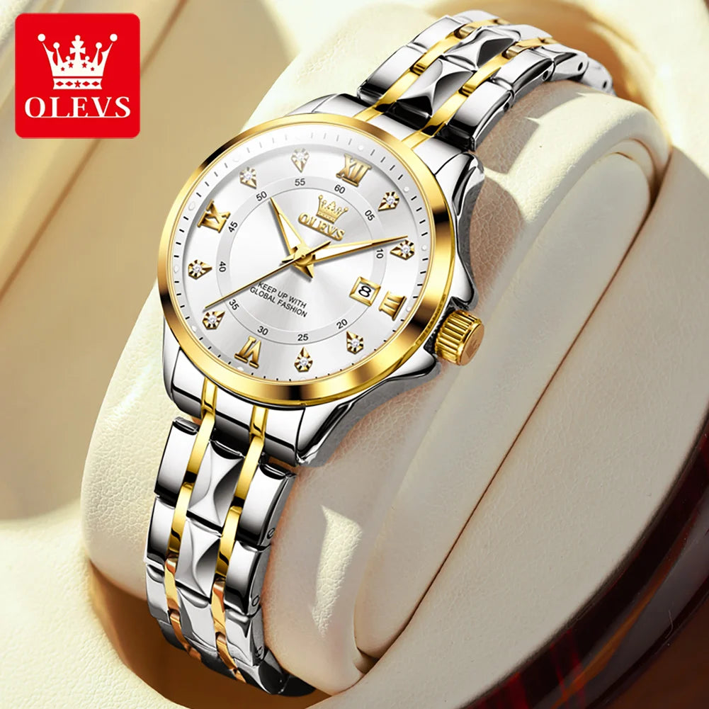 Olevs Original Mode Quarzuhr für Frauen wasserdichte leuchtende Luxus Top Marke Damen uhren elegante Damen Armbanduhr