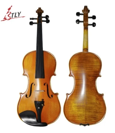 Tongling Marke profession elle natürliche geflammte handgemachte Violine Ahorn Holz antike Violine Violino Saiten instrumente