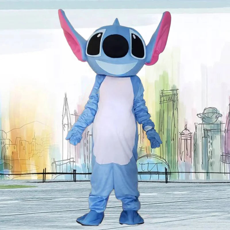 Neues blaues Lilo & Stitch-Maskottchen-Kostüm, Feiertagsfeier, Kostüm, Anime, Karneval, Party, Erwachsene, Disney-Cartoon, Cosplay-Anzüge