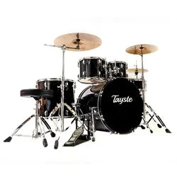 High Vintage China High-End-Schlagzeug 5 Toms 3 Becken Jazz Drum Kit mehrere Farben Wahl zum Verkauf