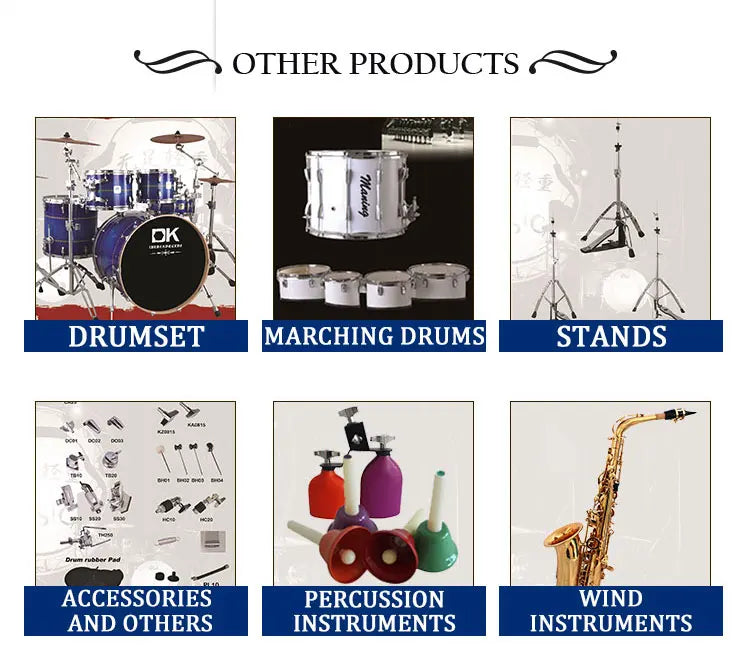 DK Professional Musical Instruments 5 Pieces Knit Drum Set For Beginner