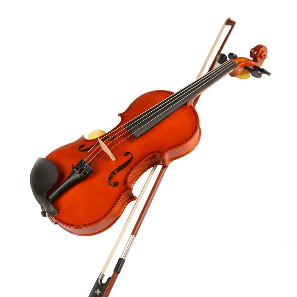 Geschenk für Weihnachten 1/8 1/16 1/10 Größe mit Koffer Bogensaiten Schulterstütze Bass Holz Violine für Kinder Studenten Kinder Violine