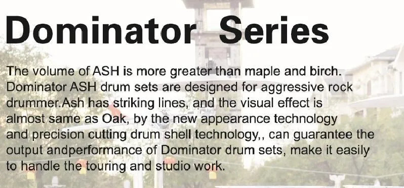 NEW-DO DK Brand Professional Lacquer Drum Set 5pcs