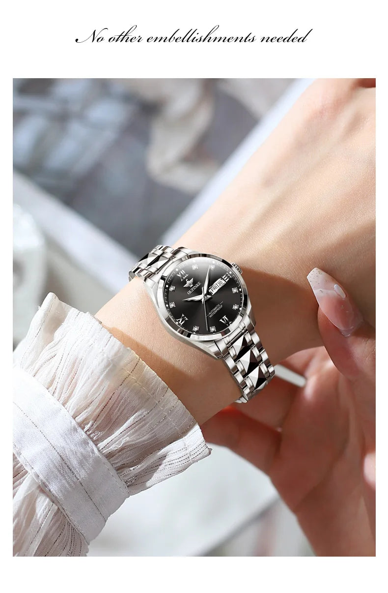 OUPINKE 3262 Luxury Brand Watch Original Couple Watch Automatic Mechanical Watch High Gift Set Men's Women's Waterproof Watch