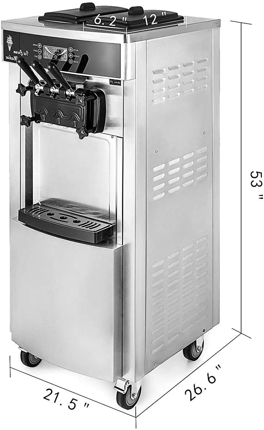 Vevor neue kommerzielle Soft eismaschine zum Verkauf gebratene Rolle nach Hause Instant-Eismaschine 220v Edelstahl