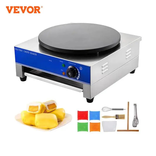 VEVOR Pfannkuchen Maschine Crepespfanne 3kW crepes maker für Pfannkuchen Speck Eier Tortilla usw.