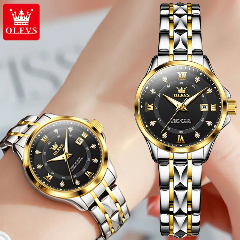 Olevs Original Mode Quarzuhr für Frauen wasserdichte leuchtende Luxus Top Marke Damen uhren elegante Damen Armbanduhr