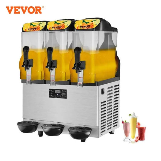 VEVOR Kommerzielle Slushy-Maschine, 36 L Einzelschüssel, 75 Tassen Margarita-Maschine, 1100 W Edelstahl Margarita Smoothie, Frozen Drink Maker, Slushie-Maschine für Party, Café, Restaurants, Bars usw.