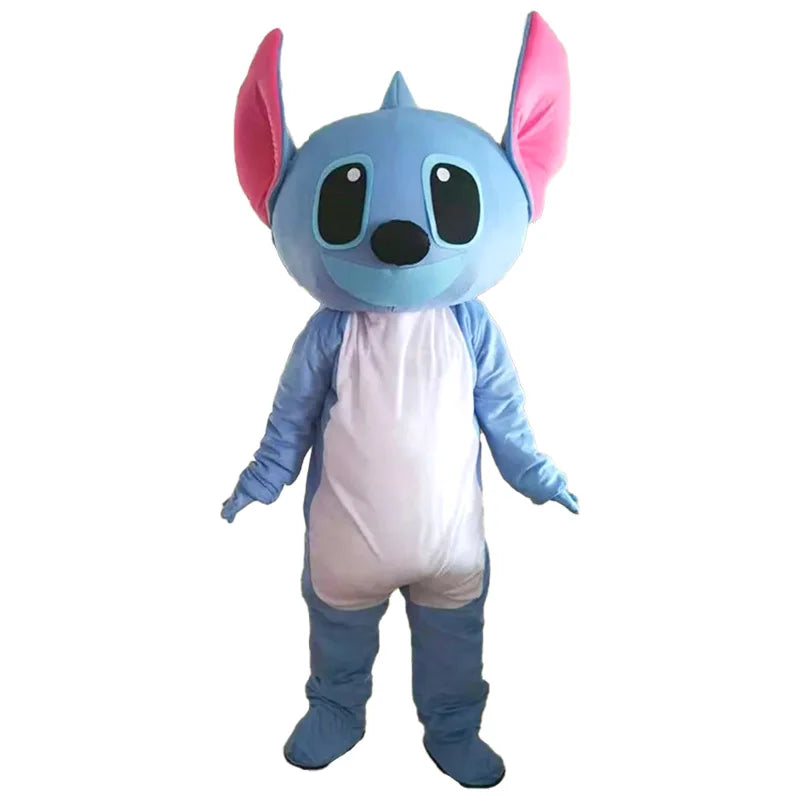 Neues blaues Lilo & Stitch-Maskottchen-Kostüm, Feiertagsfeier, Kostüm, Anime, Karneval, Party, Erwachsene, Disney-Cartoon, Cosplay-Anzüge