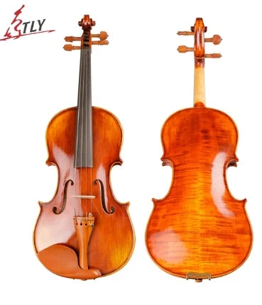 Tongling Marke profession elle natürliche geflammte handgemachte Violine Ahorn Holz antike Violine Violino Saiten instrumente