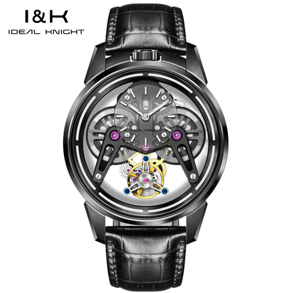 Ideale Ritter 6806 High-End Herren uhren Luxus Tourbillon automatische mechanische Armbanduhr für Herren (zukünftige Kampf rüstung Serie)